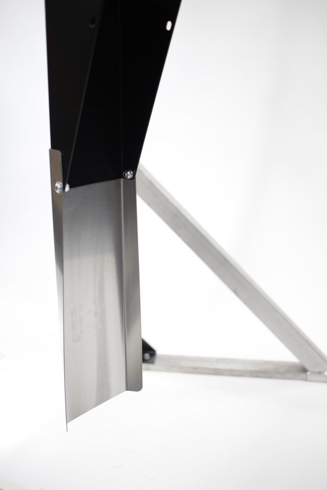 verlengde achterplaat